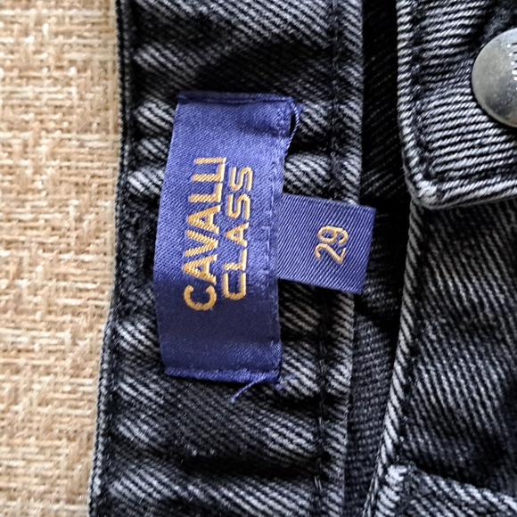 NWT Cavalli Class black high rise jeans - Picture 4 of 5